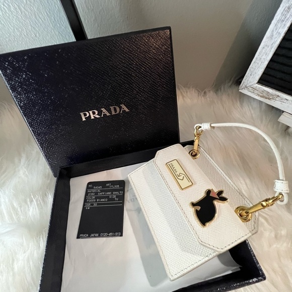 PRADA saffiano rabit bag charm - Picture 12 of 16